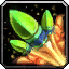 Large Green Rocket icon