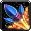 Large Blue Rocket icon